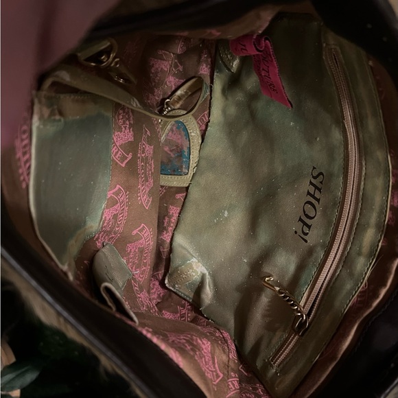 🚫SOLD🚫 Vintage Juicy Couture Fur & Leather Crossbody Messenger Bag - Picture 7 of 8